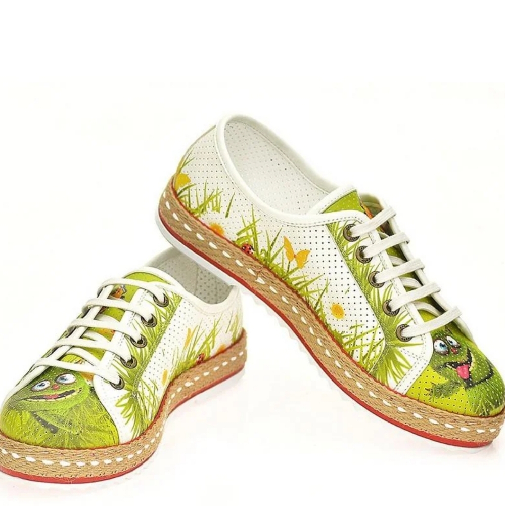 🌺Adorable Goby sneaker loafers with hand drawings size 43 (11)🌺